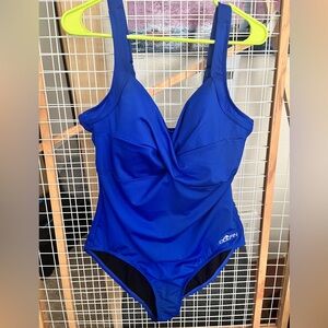Dolfin Royal Blue One Piece Swimsuit size 16